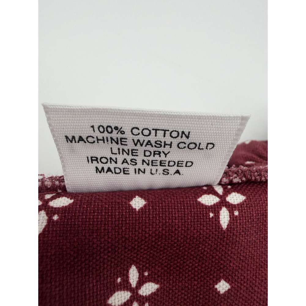 Longaberger Fabric Basket LINER-HDL GRIPPER-T RED 219035 Red White Floral - Picture 5 of 8